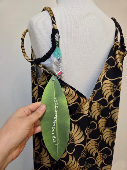 Macacão Farm  Pantalona Banana Tassel Mini