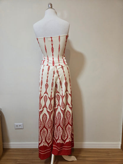 Conjunto Farm Blusinha sem Manga e Calça Peixe Correnteza