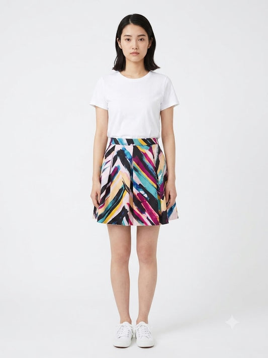 Shorts H&M Abstrato Colorido