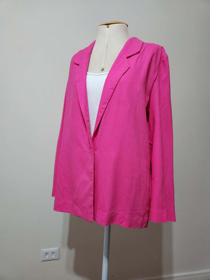 Blazer Feminino Rosa em Viscose e Linho – Dress To