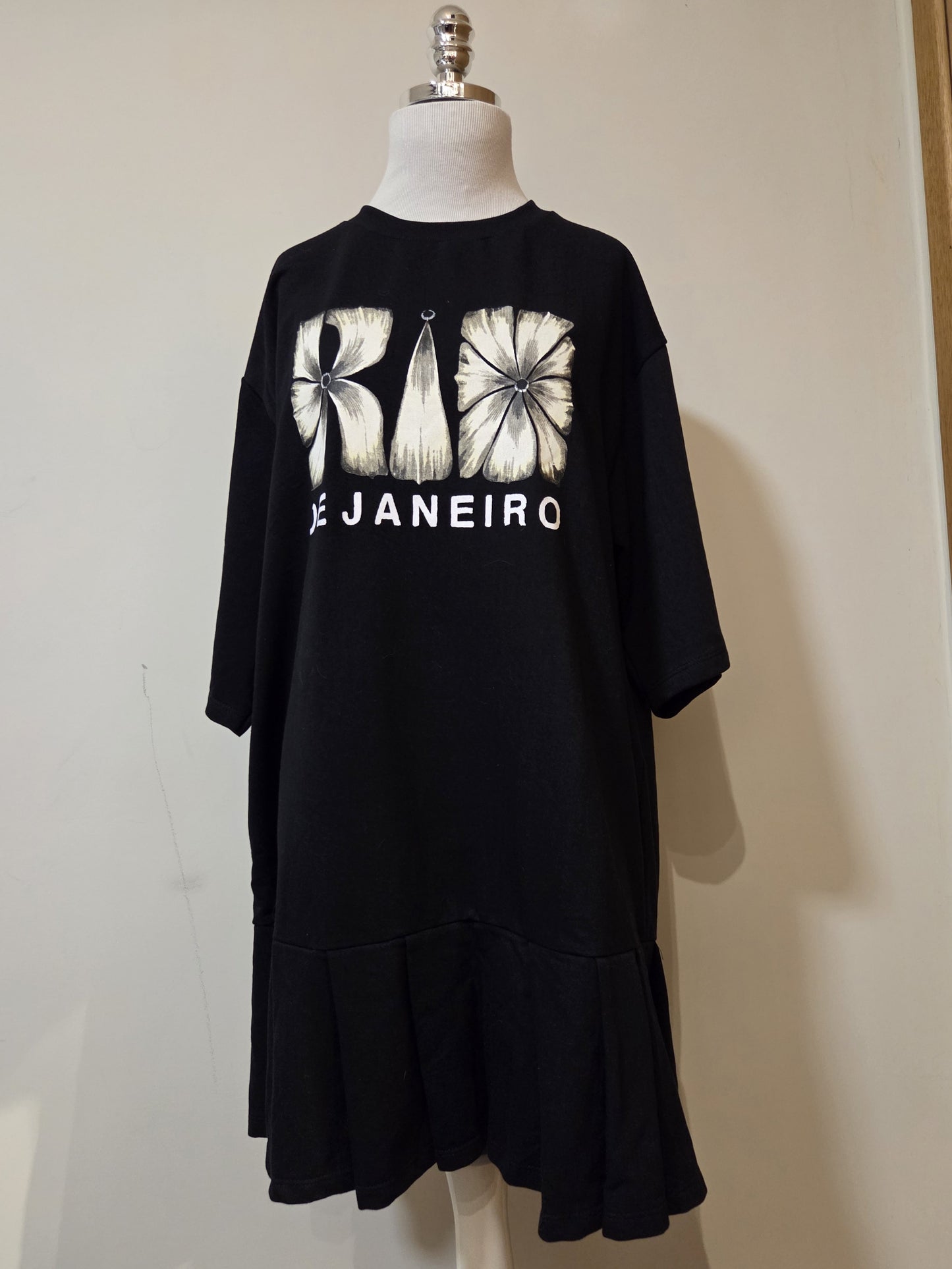 Vestido Farm Pregas Flor Rio Preto