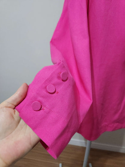 Blazer Feminino Rosa em Viscose e Linho – Dress To