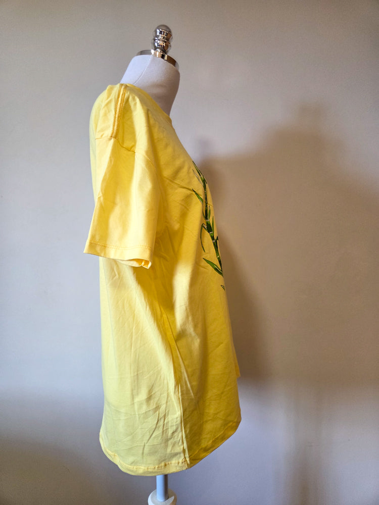 Camiseta Farm Caipirinha Amarela - Se a Vida te Der Limões