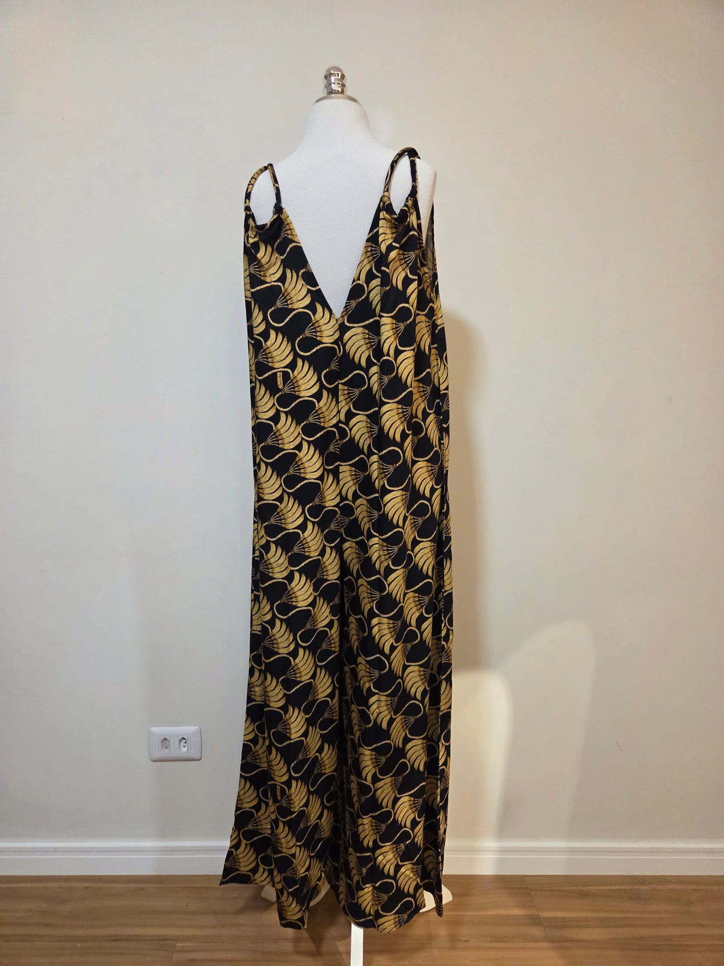 Macacão Farm  Pantalona Banana Tassel Mini