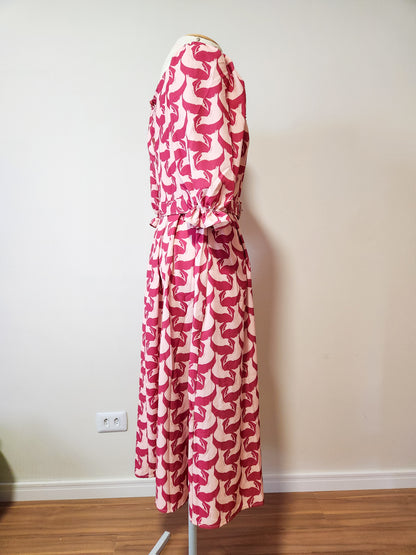 Vestido Antix  Midi Tons de Rosa