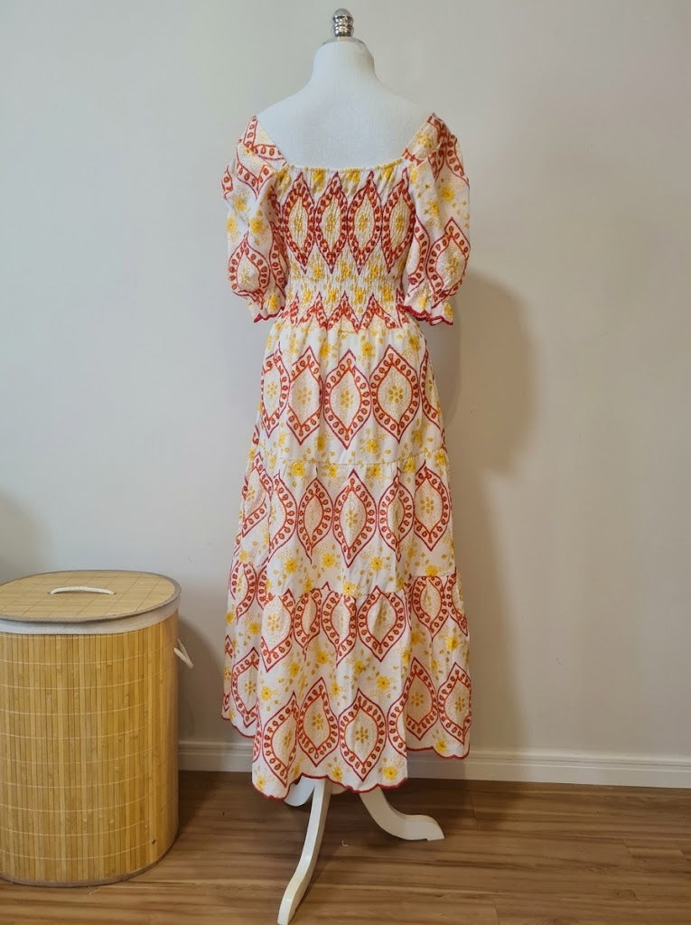 Vestido Berry Market Midi em Laise