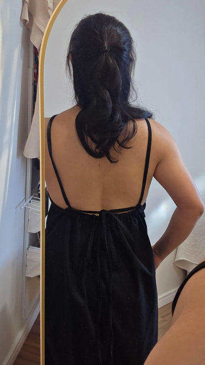 Macacão Uso Assim Preto Liso Linho