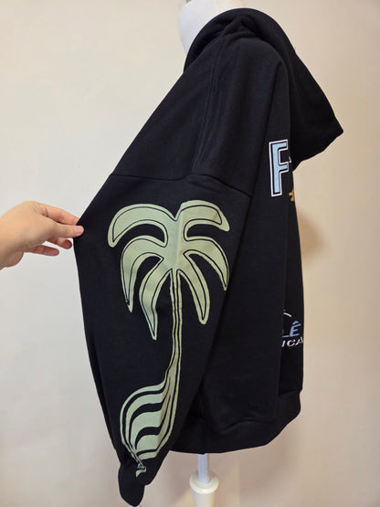 Moletom com Capuz Farm Oversized Vira Lata Preto
