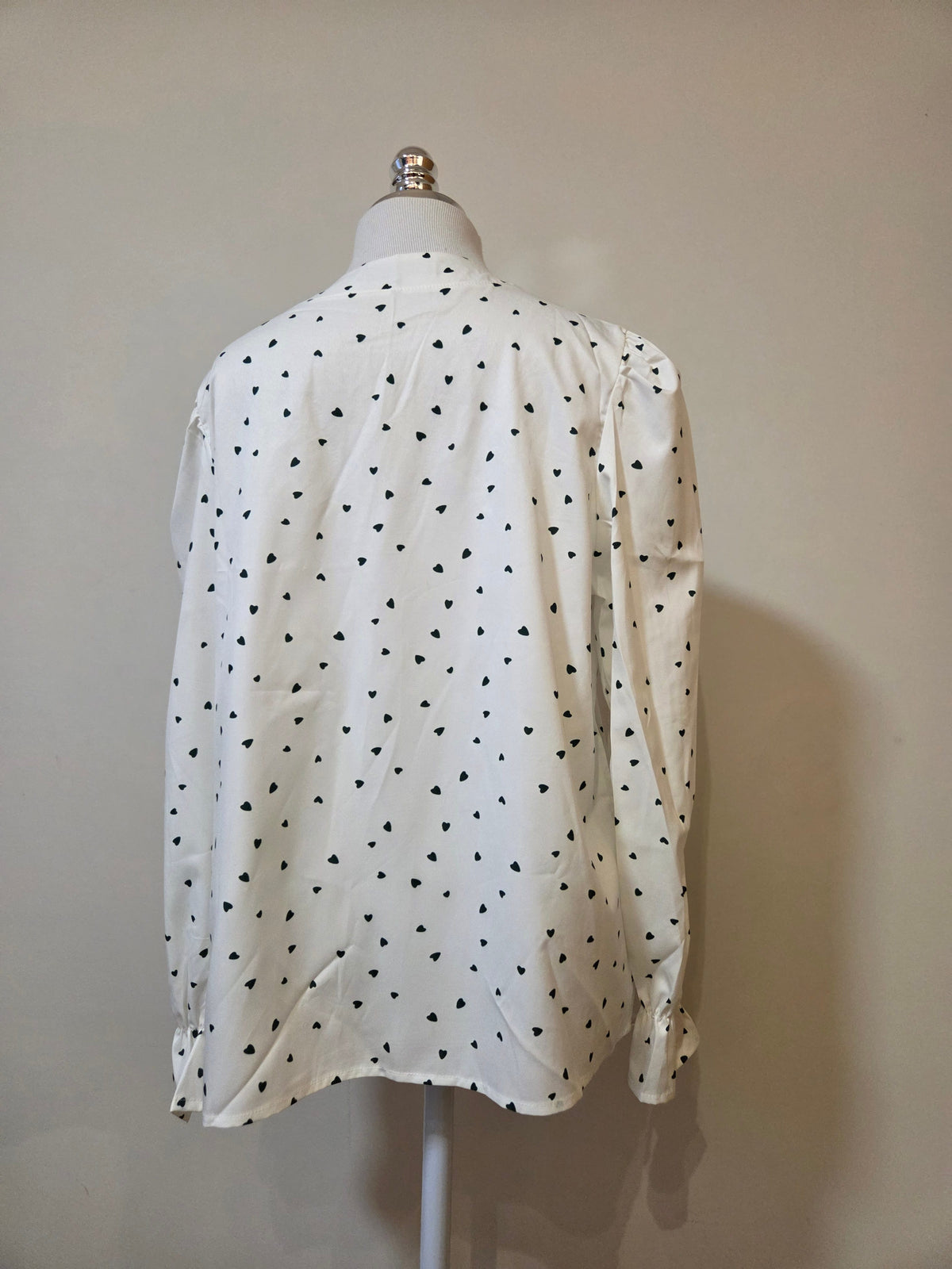Blusinha Shein Corações Manga Longa