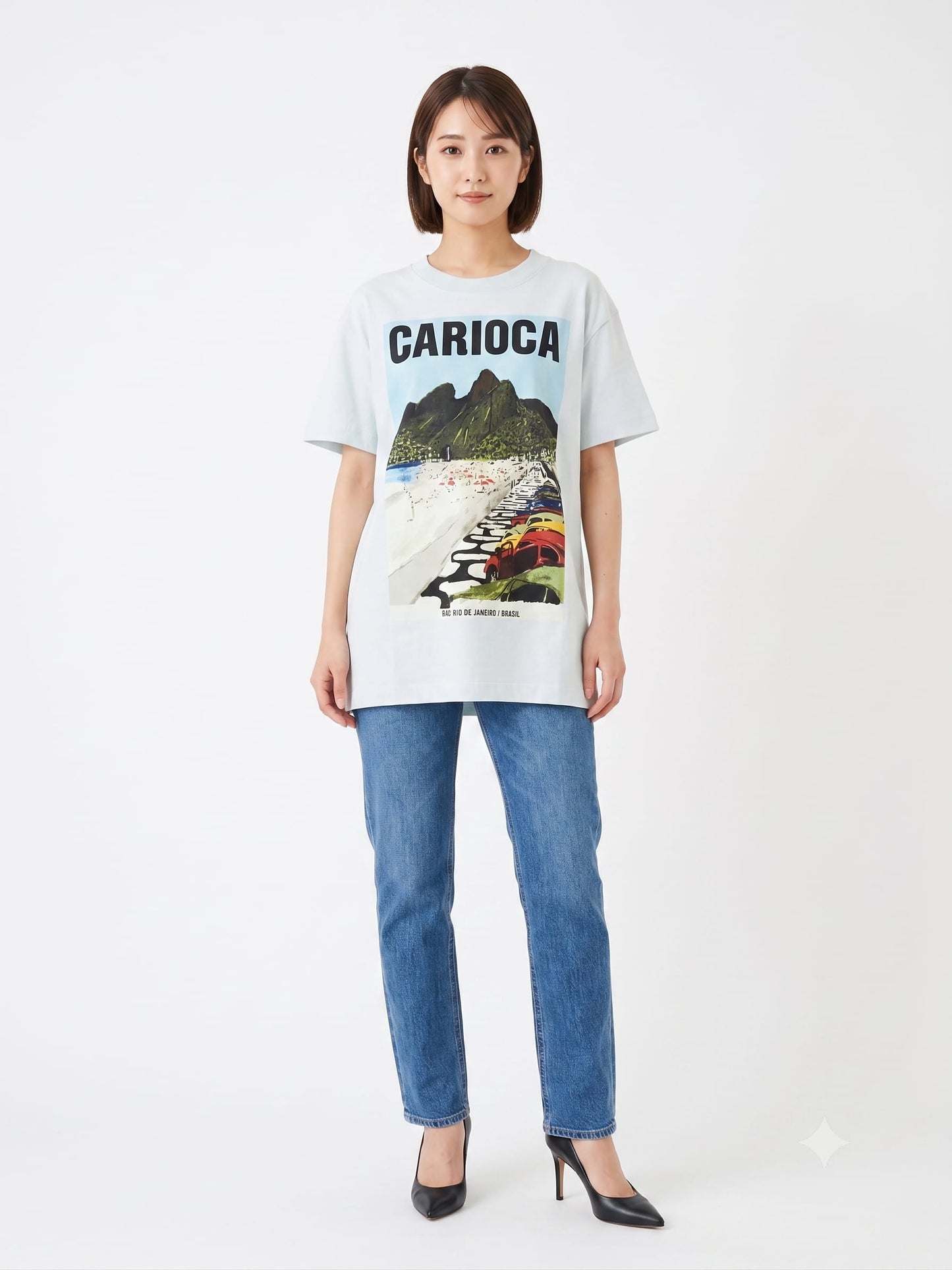 Camiseta  Farm Carioca Azul Claro