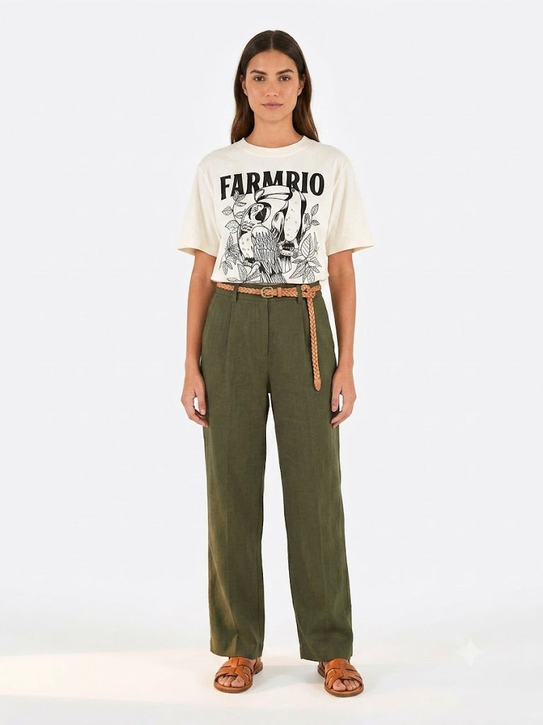 Camiseta Farm Estampa Tucano e Arara FARMRIO