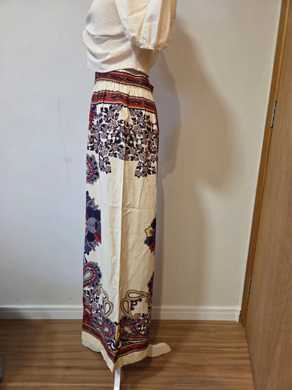 Calça Farm Pantalona Lenço Borboleta