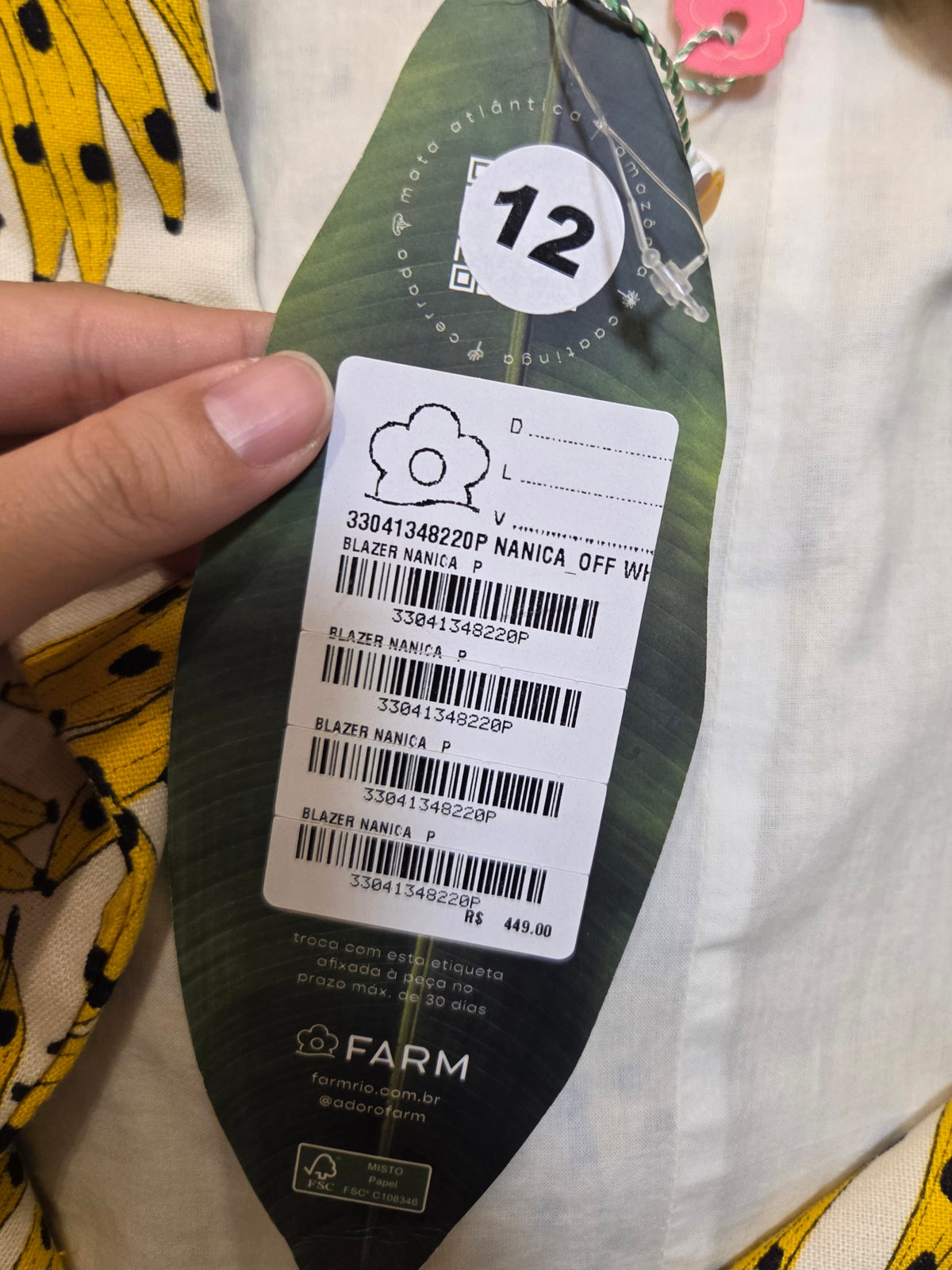 Blazer Farm Estampa Nanicas