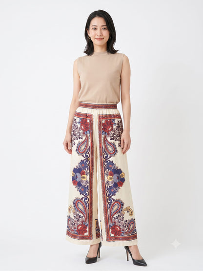 Calça Farm Pantalona Lenço Borboleta