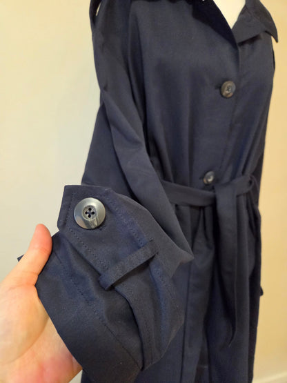 Casaco Clock House  C&A Trench Coat Oversized Azul Marinho