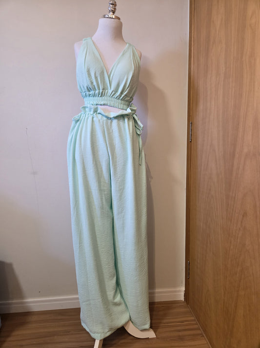 Conjunto Rosa Boneca Verde Menta
