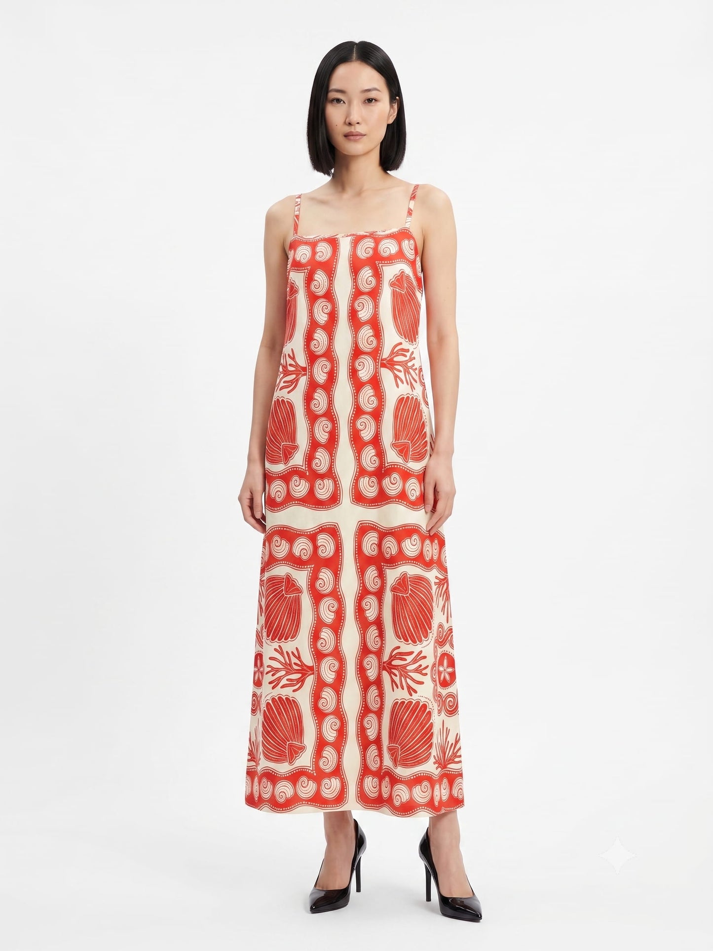 Vestido Farm Estampa Conchas