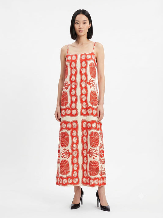 Vestido Farm Estampa Conchas