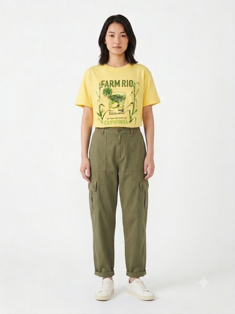 Camiseta Farm Caipirinha Amarela - Se a Vida te Der Limões