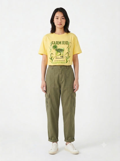 Camiseta Farm Caipirinha Amarela - Se a Vida te Der Limões