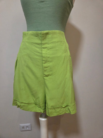 Shorts Bolso Frente Maria Filó Verde Maçã