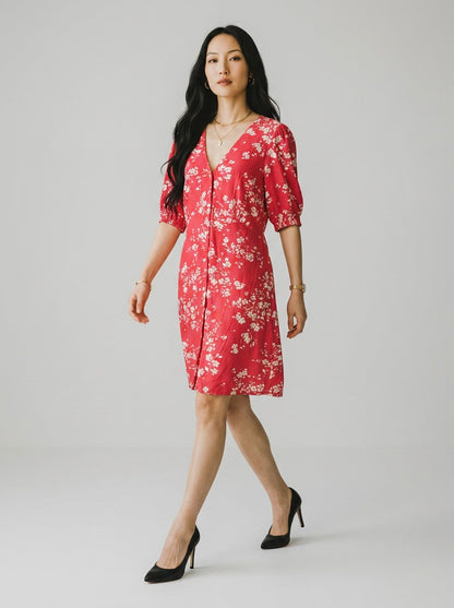 Vestido GAP Floral Rosa