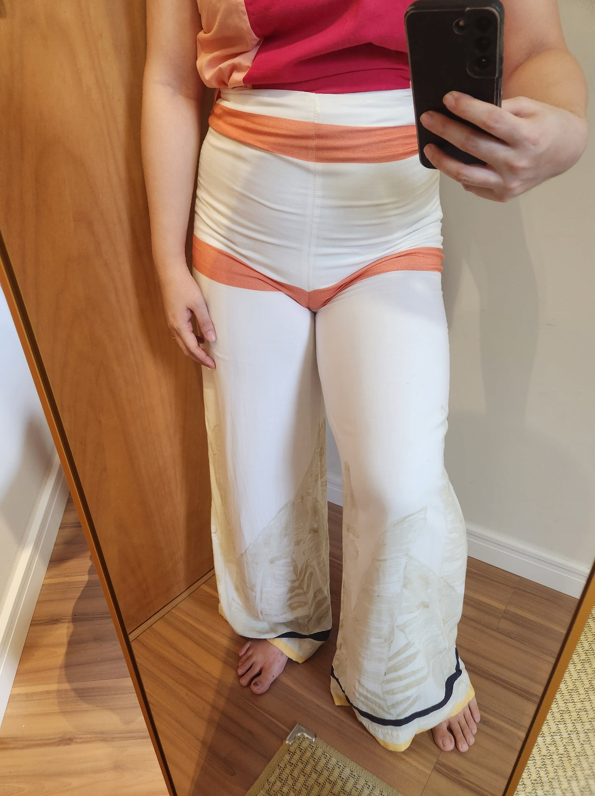 Calça FYI Folhagens e Listras