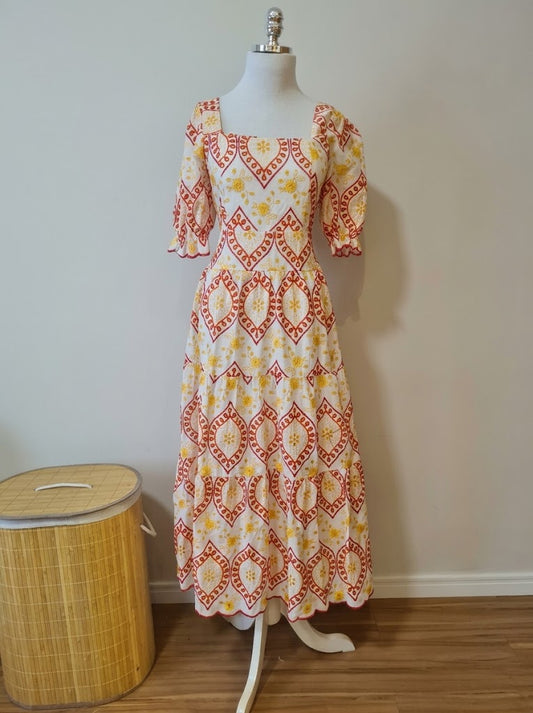 Vestido Berry Market Midi em Laise
