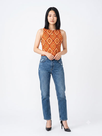 Regata Cropped Farm Adidas Marrom