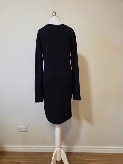 Vestido Farm Manga Comprida e Bordado de Araras