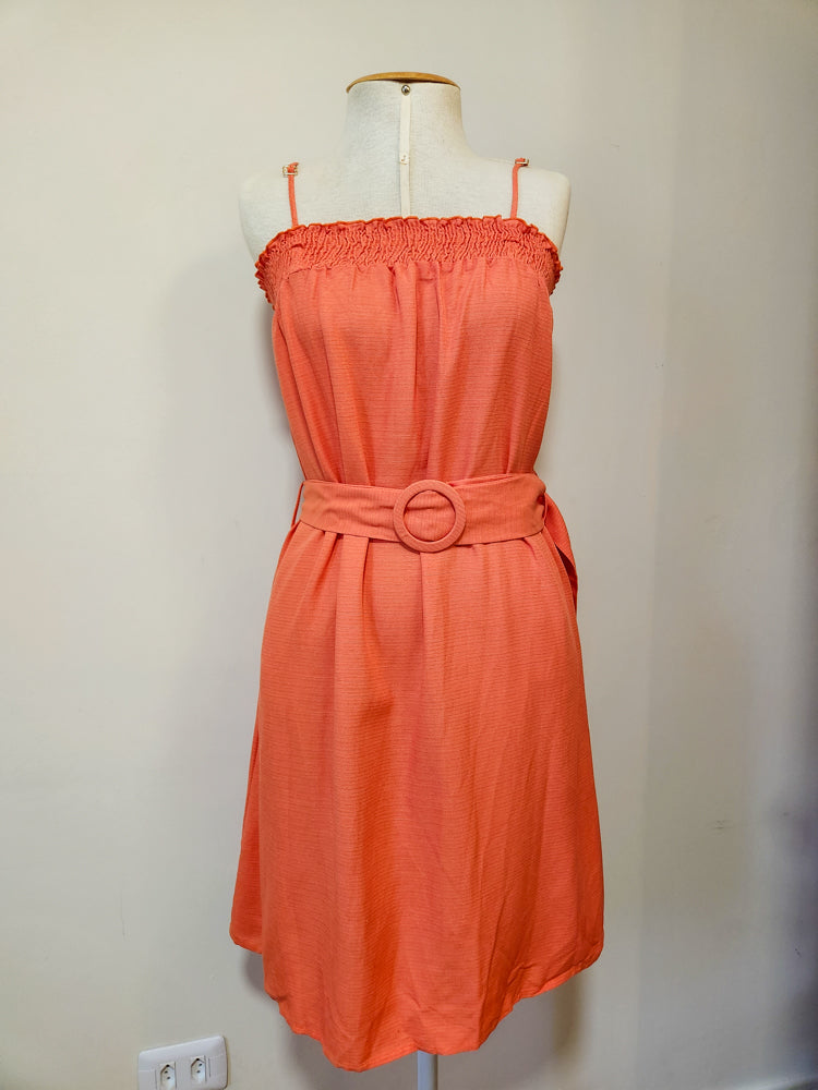 Vestido Maria Filó Alaranjado