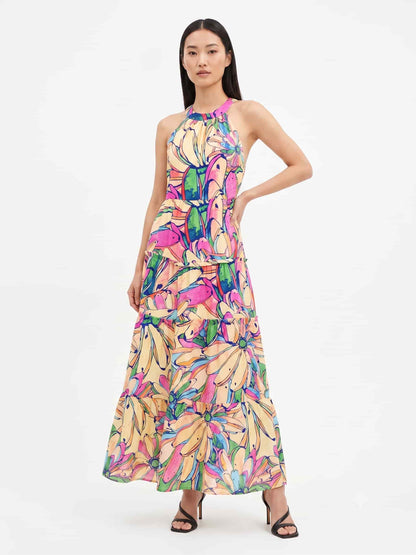 Vestido Farm Bananas Coloridas Frente Única