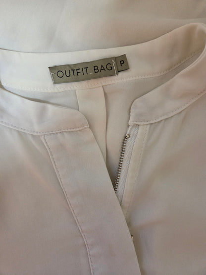 Camisa Outfit Bag Off-White Crepe