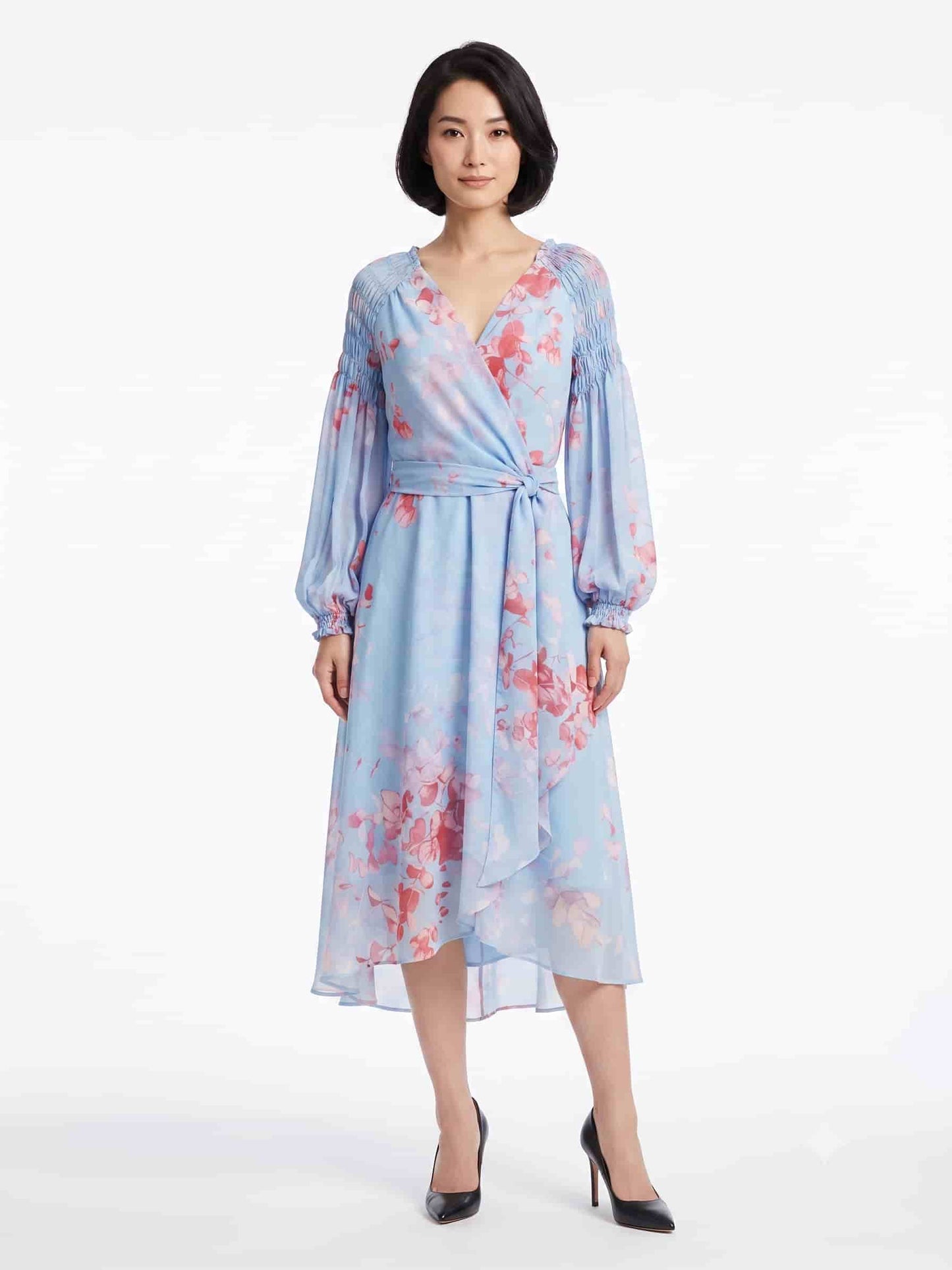 Vestido Adoro Floral Azul
