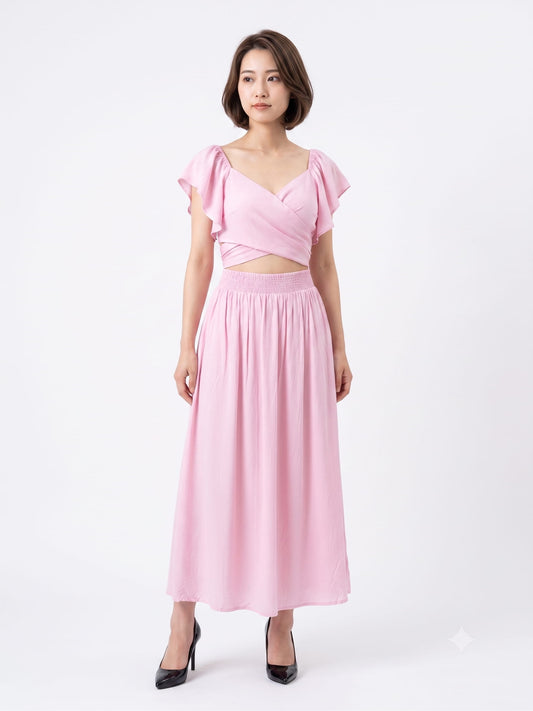 Vestido Antix Rosa Claro 2 em 1