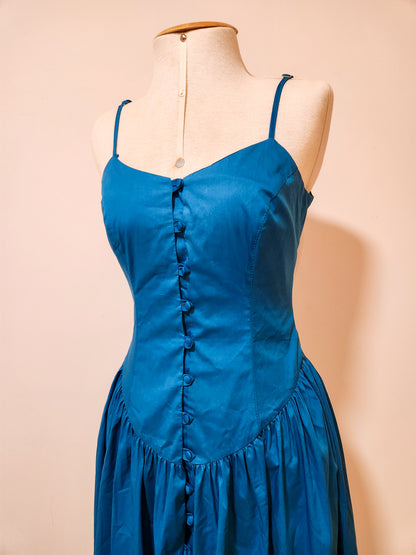 Vestido Santa Senhorita Midi Azul