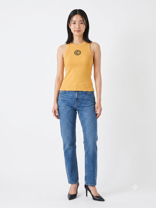Regata Farm Estampa Brazuca Amarelo