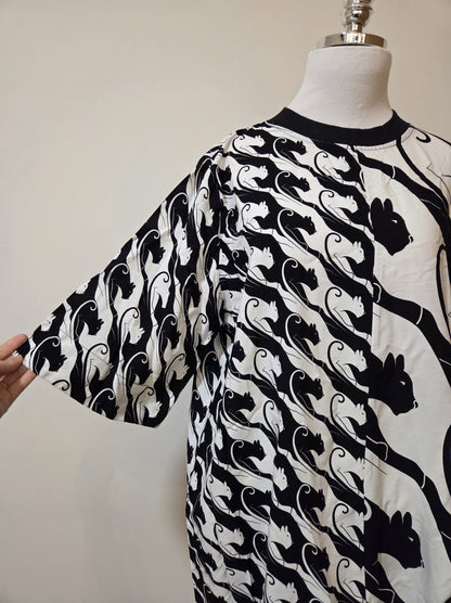 Vestido T-shirt Farm Estampa Panteras