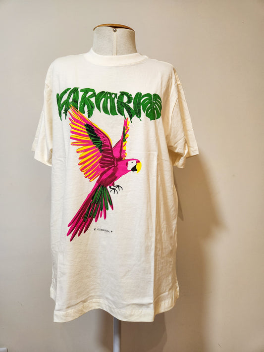 Camiseta Farmrio Arara Rosa