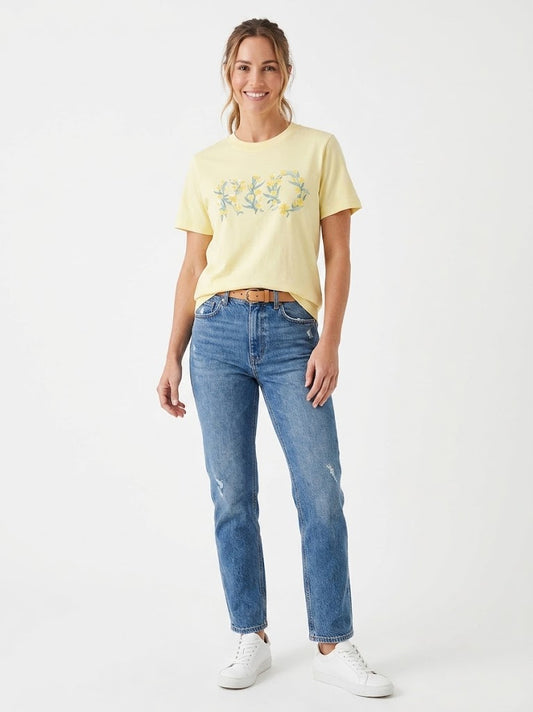Camiseta Farm Fit Tulipa Rio Amarelo Julia