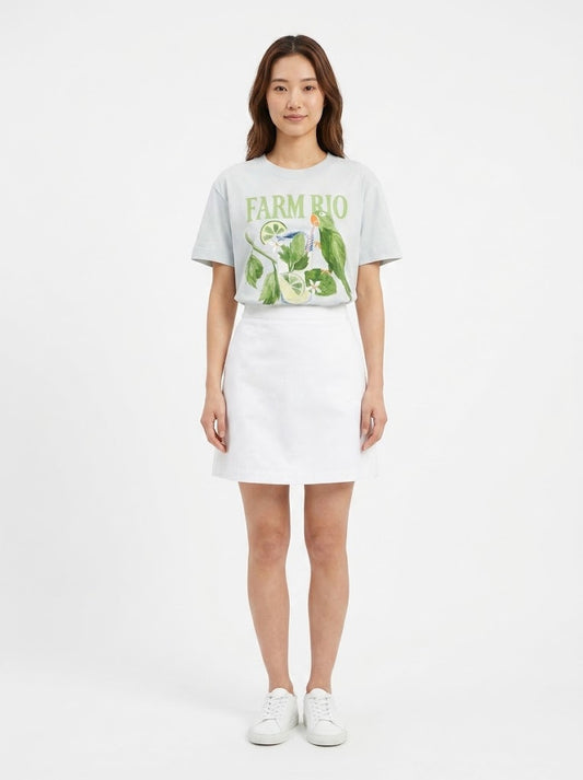 Camiseta Farm Mojito Fundo Azul Claro