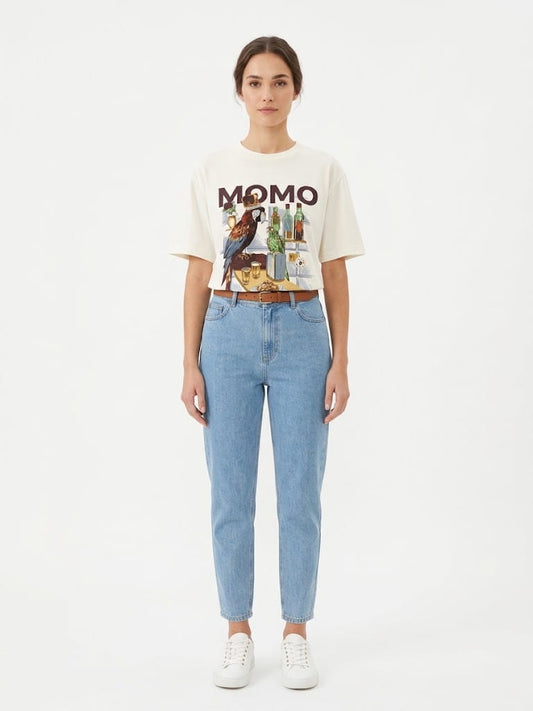 Camiseta  Farm Bar do Momo Off White