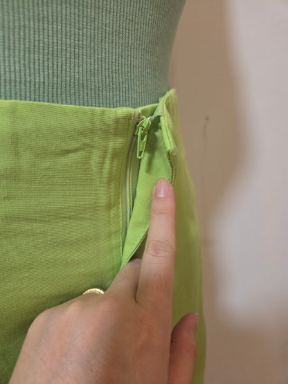 Shorts Bolso Frente Maria Filó Verde Maçã