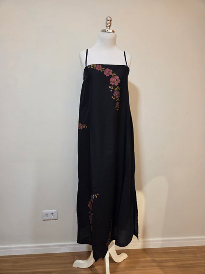 Vestido Farm Floral Traçados Vermelho
