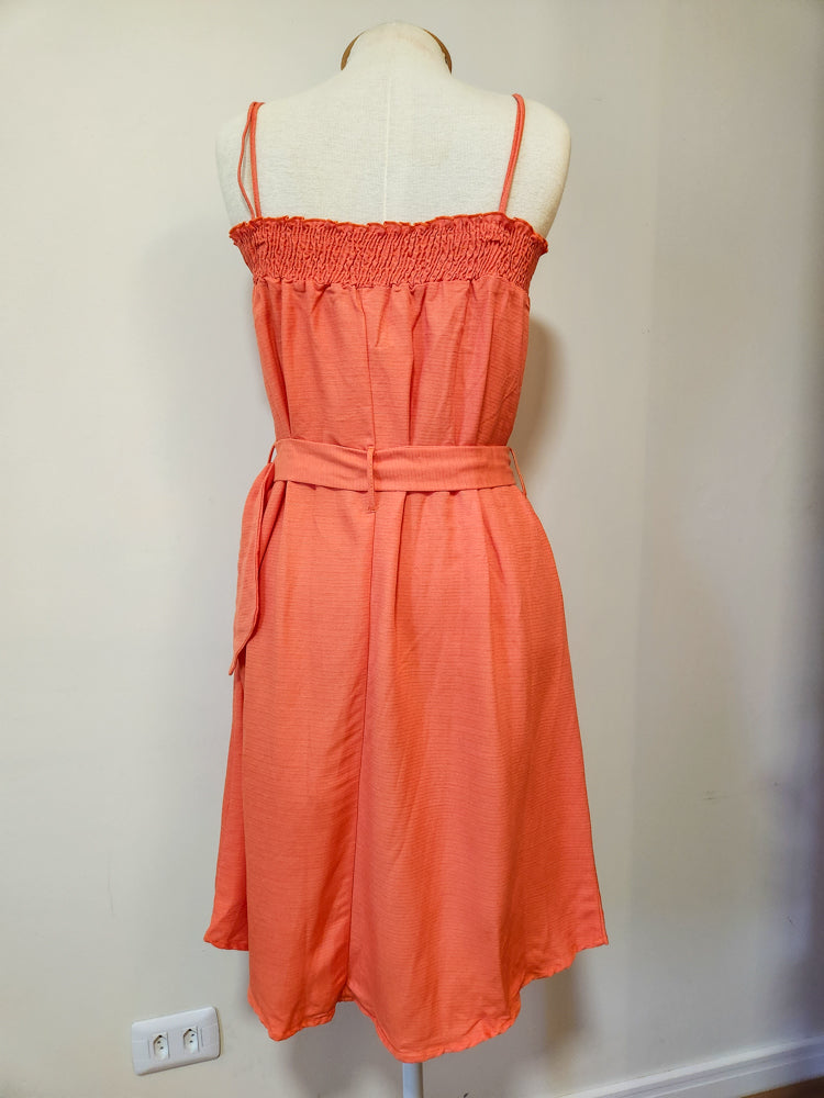 Vestido Maria Filó Alaranjado