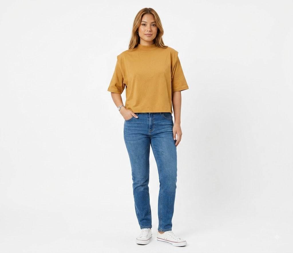 Camiseta Farm Caramelo Liso
