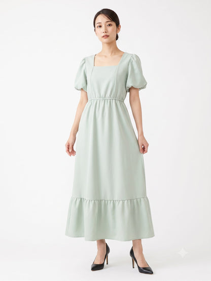 Vestido Berry Verde Menta Princesa