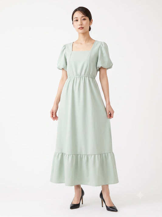 Vestido Berry Verde Menta Princesa