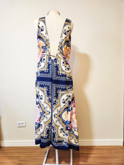 Vestido Farm Lenço Floral Pontas