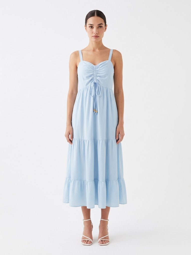 Vestido JMS Azul Bebe Viscose